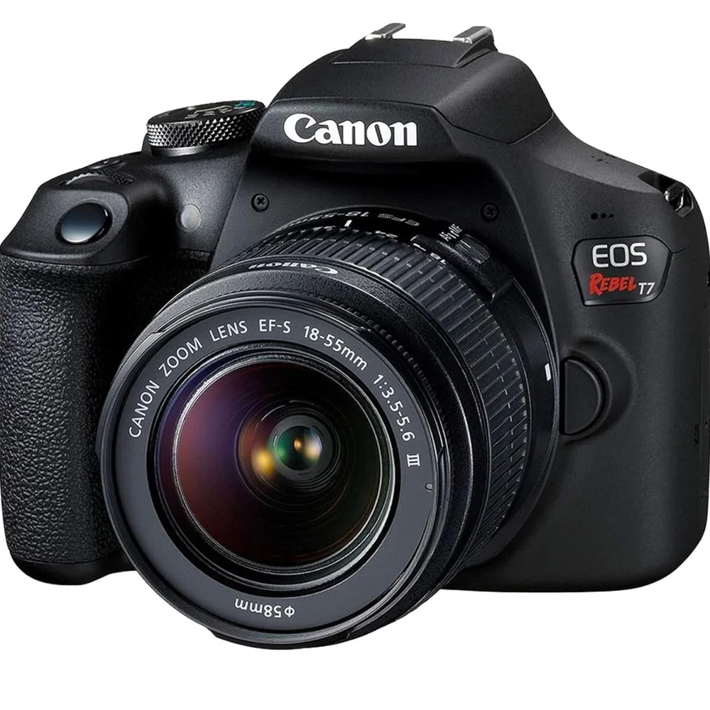 Canon Black Digital Camera EOS Rebel T7